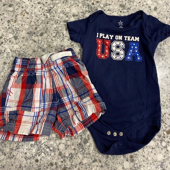 Puma Carters infant boys 3 outfit bundle shorts tops sweatpants - Picture 8 of 10